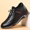 Breathable inner heightening shoes leather shoes invisible 6cm men's leather 8cm hole sports small casual heightening shoes men