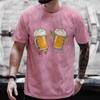 T Shirt for Men Drinking Party Team Matching Tees Cheers Beer Graphic Y2k Tops Fashion Beer DAY Plus Size Outfit Streetwear