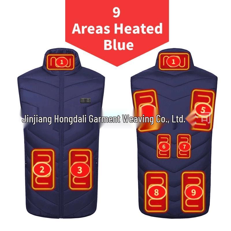 Cross-Border Smart Electric Heating Vest - Down Cotton Jacket