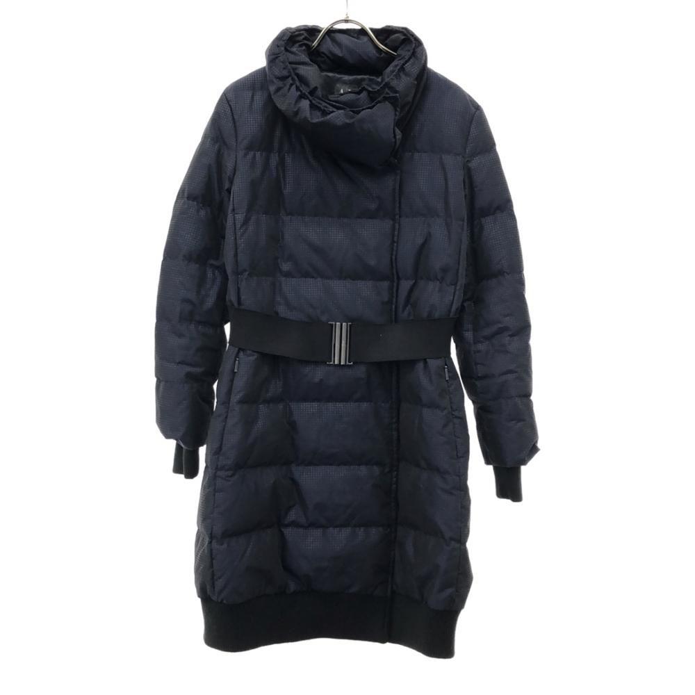 Armani Exchange Dot Pattern Down Coat S Navy Women Used
