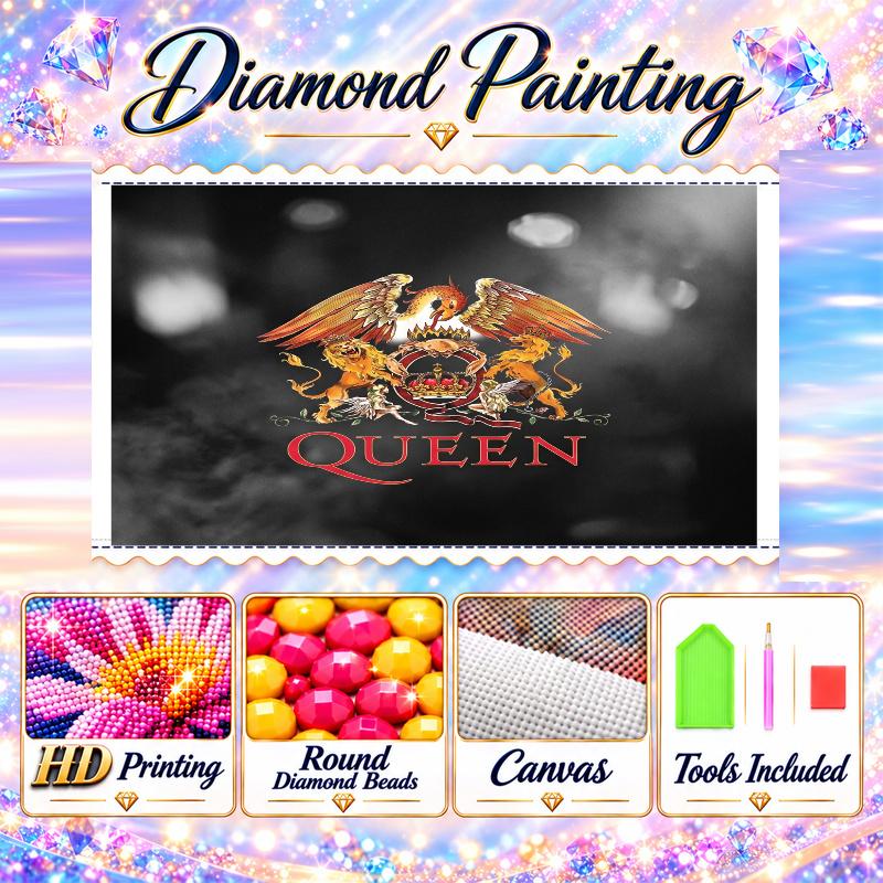 Queen Diamond Painting Kit 5D Full Drill DIY Diamond Mosaic Wall Art Home Decor