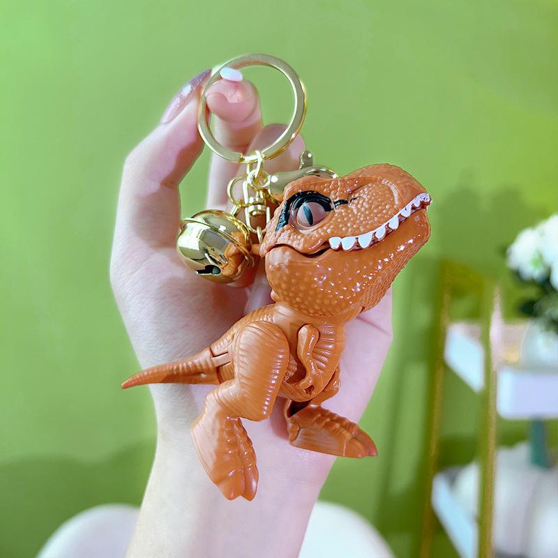 Tyrannosaurus Rex Bite Hand Toy Key Chain Creative Dinosaur Pendant Couple Bag Pendant Keyrings