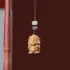 Purple & Green Sandalwood Zodiac Dragon Phone Lanyard & Keyring Pendant