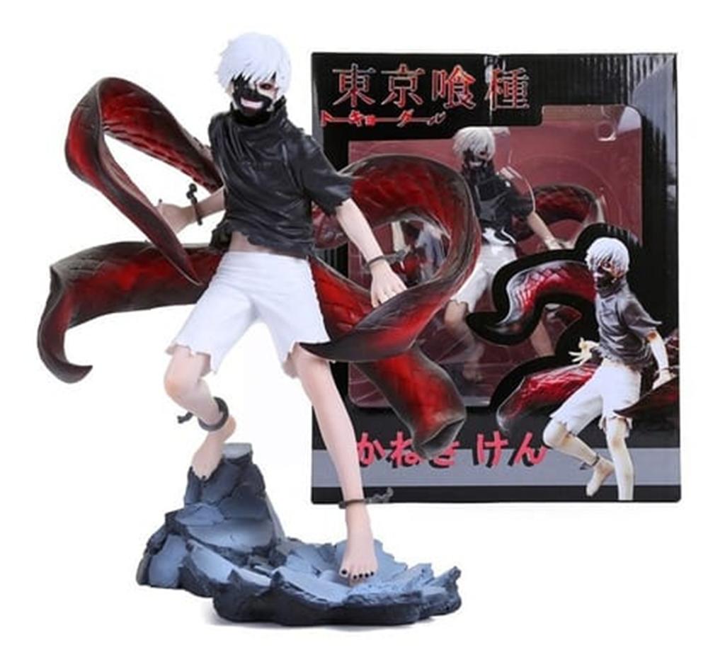 21CM Anime Tokyo Ghoul Kaneki Ken Figure 1/8 Awakened ver Scene Model Toy Doll Can Change Head Stand Aciton Figure PVC