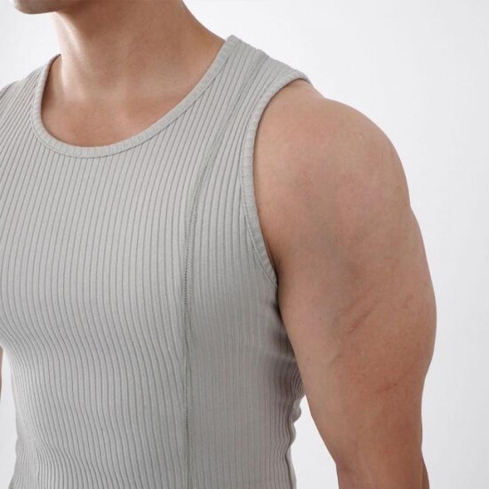 Onl Men Mango Ribbed Muscle Fit Tank Top 1 + 1