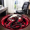 1pc Dragon Circle Office Round Area Rug, Under Office Chairs Bedroom Living Room Home Decor, Room Deco, Available in Various Sizes