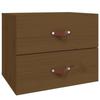 820982 vidaXL Wall-mounted Bedside Table Honey Brown 50x36x40 Cm