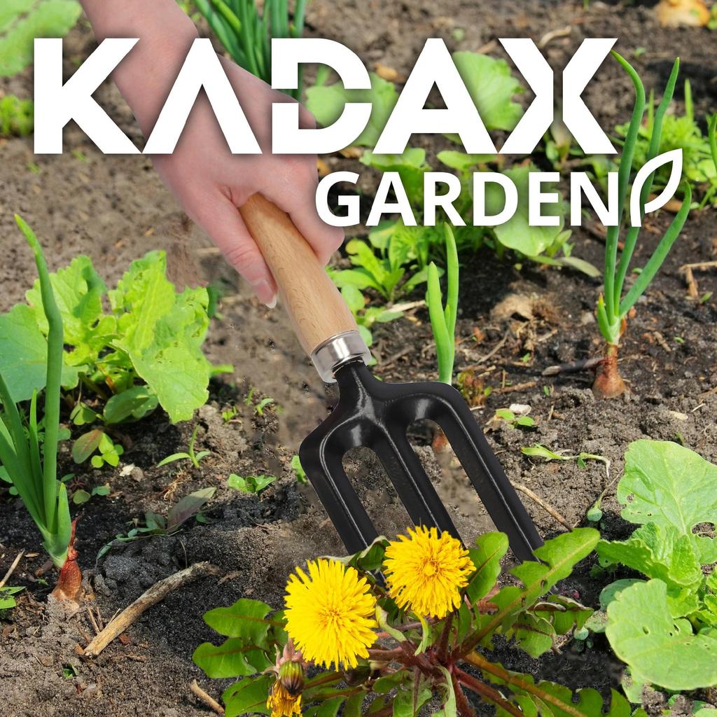 KADAX 3-Pronged Fork for Flowers Transplanting Plants