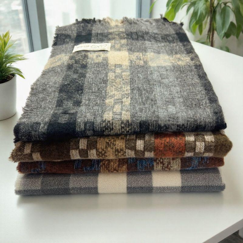 Korean-Style Imitation Cashmere Plaid Scarf - Thick, Warm Autumn/Winter Fashion for Women & Men