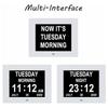 7 Inch Clock With Date And Time For Elderly, Large Digital Clock For Seniors Adjustable Brightness