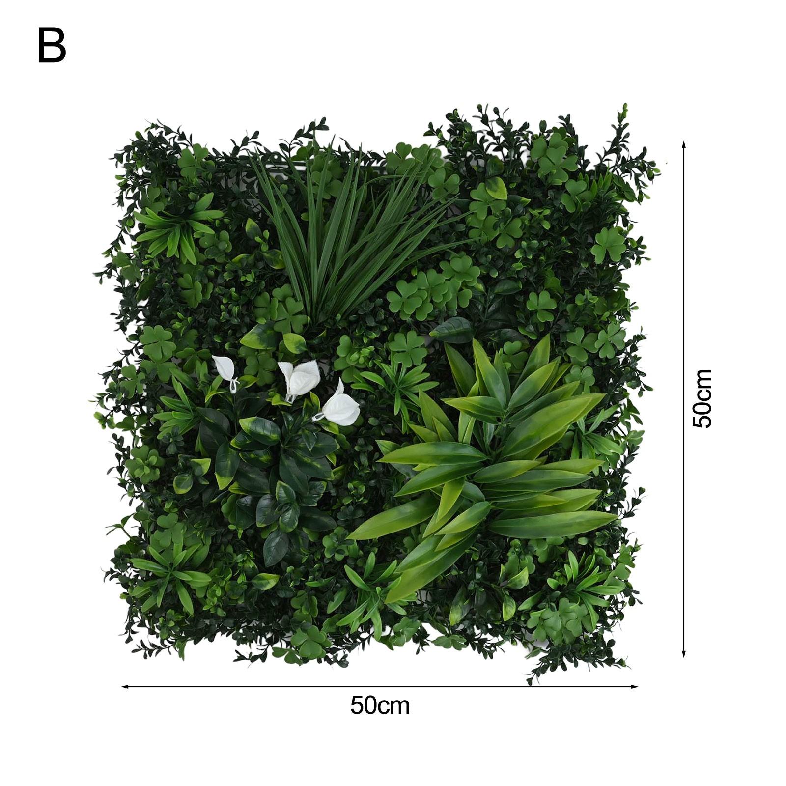 

Панели стены из искусственных растений УФ Реалистичные цветочные панели Разные текстуры листьев B