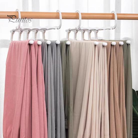 Pants Hanger with Rotatable Hook Strong Load-bearing Telescopic Folding Multifunctional Pants Rack Trousers Hanger