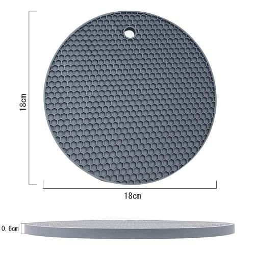 SAYOK 5-Piece Trivet Set, Includes Pot Holders, Silicone Mats, Heat-Resistant, Washable, Non-Slip, Easy Storage, Drying Pads, and Coasters with a Hone