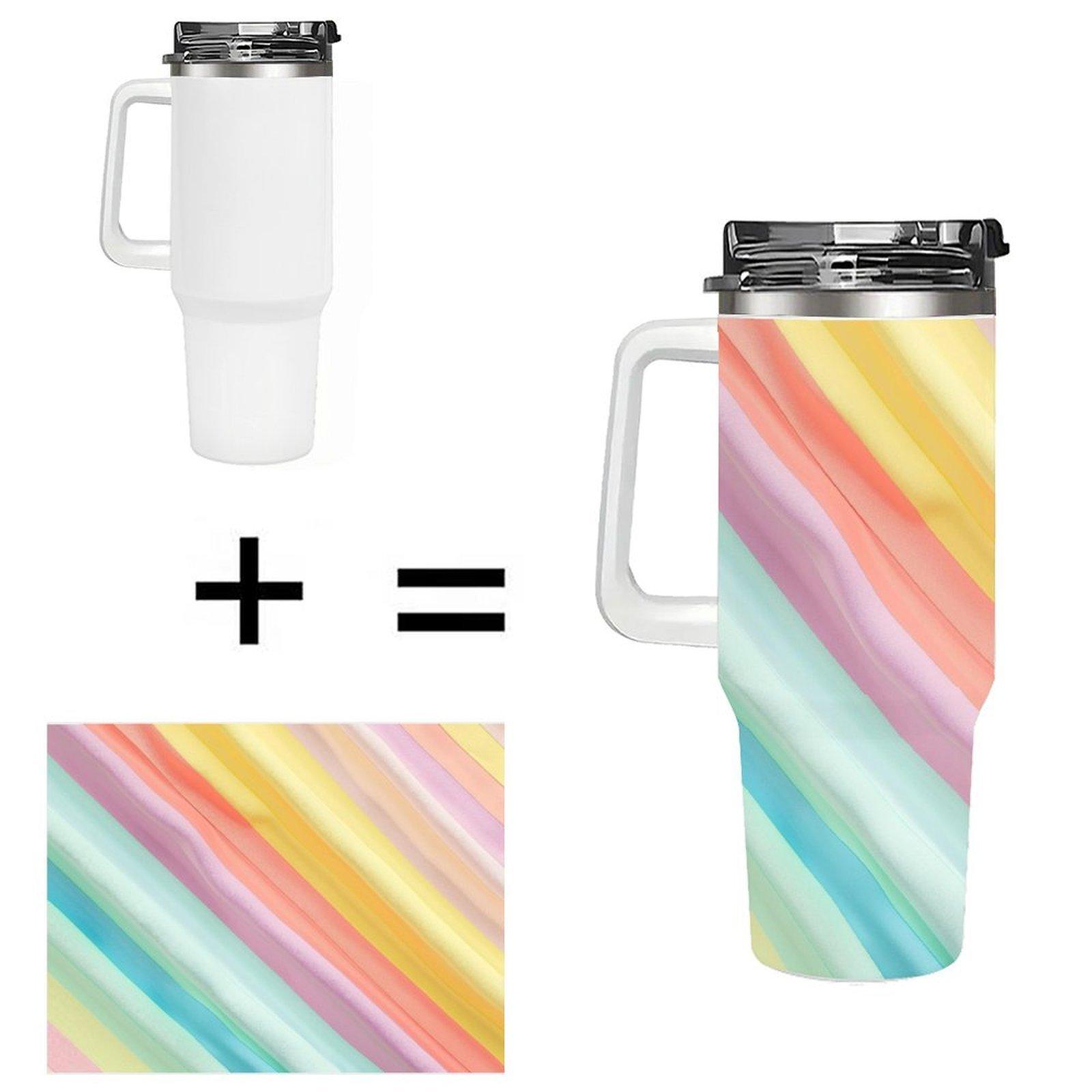 Blank 40oz Insulated Vacuum Mug Drop Shipping Heat Press Tumbler for School Graduation Custom Souvenir Bulk 40oz(1133.98g) белый