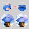 Double Layer Insulated Fishing Umbrella Hat Sun Protection Umbrella Hat Waterproof Breathable