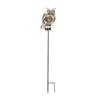 Solar Animal Shape Garden Light with Blinking LED Eyes Metal Animal Statues Ornaments Waterproof for Path Lighting Yard Decor