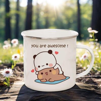 Grappige Mokken Koffiekopjes Cartoon Melk Mocha Beer Boob en Doodle Emaille Kop Mok Mok voor Thee Drinkware Gepersonaliseerde Bier Reis Bar