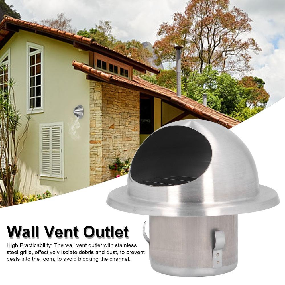 Round Wall Vent Cover Decorative External Extractor Vent Durable Air Vent Garage Ventilation