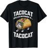 Tacocat Rückwärts Geschrieben Ist Lustige Katze im Taco Grafik T-Shirt Unisex Lässiges Tee - Herren Sommer Baumwolle Grafik-T-Shirt