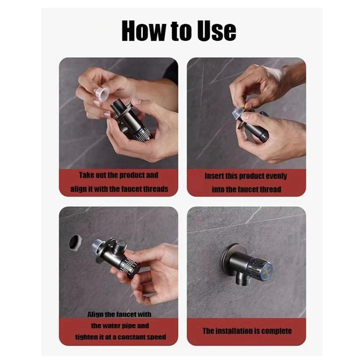 HOT Faucet Leak Proof Sealing Gasket, Faucet Leak-Proof Silicone Sealing Gasket, Faucet Sealing Gasket Silicone Plug 90PCS NONE