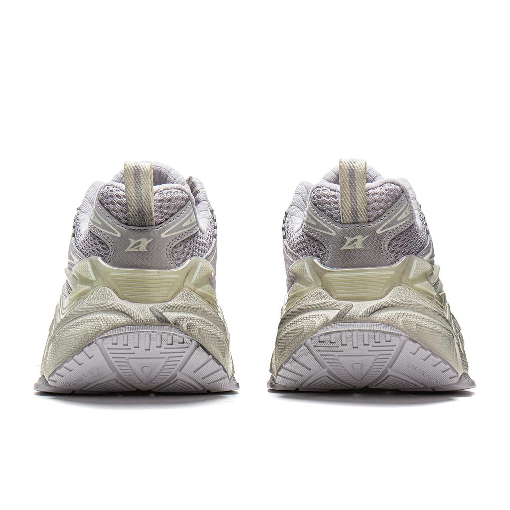 Li Ning Y2K Fashion Versatile Retro Thick Sole Casual Shoes Women sneakers Silver Gray AGLW078-1