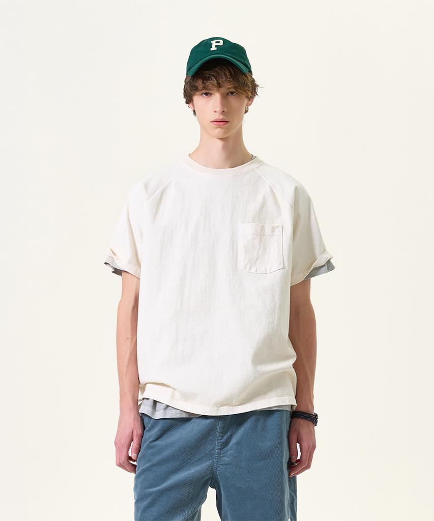 Guson Pigment-Dyed Heavy Cotton Pocket Short Sleeve T-Shirt Collection