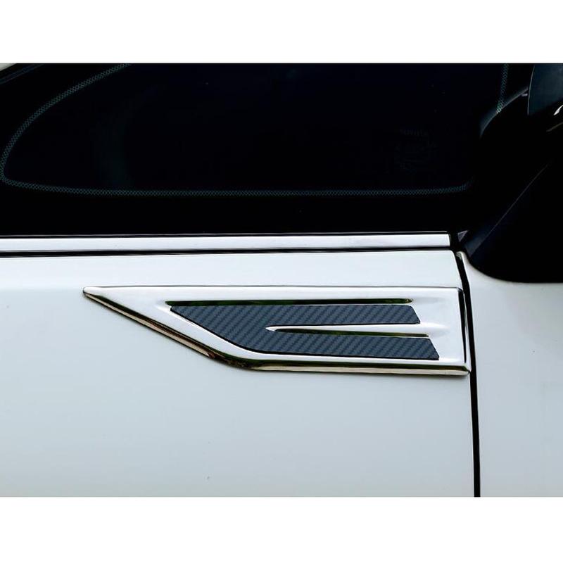 ABS Plastic Car Side Fender Body Decoration For Toyota Alphard Vellfire 2016 2017 2018   Eyebrow Exterior Accessories