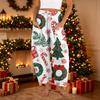 Women's Plus Size Cotton Linen Pants High Waist Loose Fit Printed Casual Trousers with Pockets for Everyday Wear