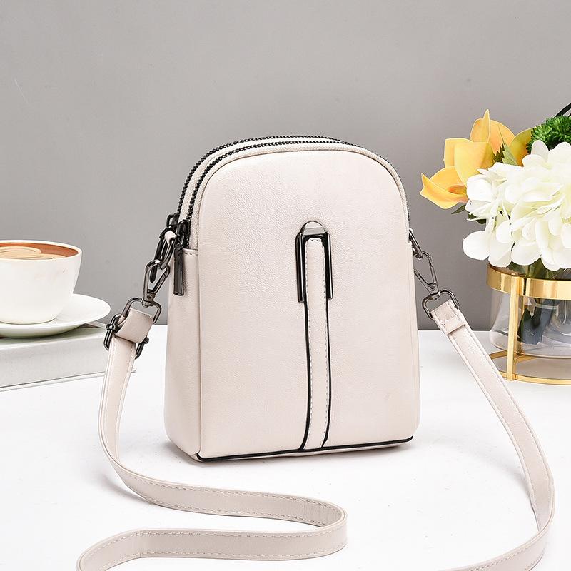 Handytasche Damen Sommer Neu Mini Kleine Tasche Modisch Vertikal Weiches Leder Schulter Umhängetasche Wechsel Damen Tasche