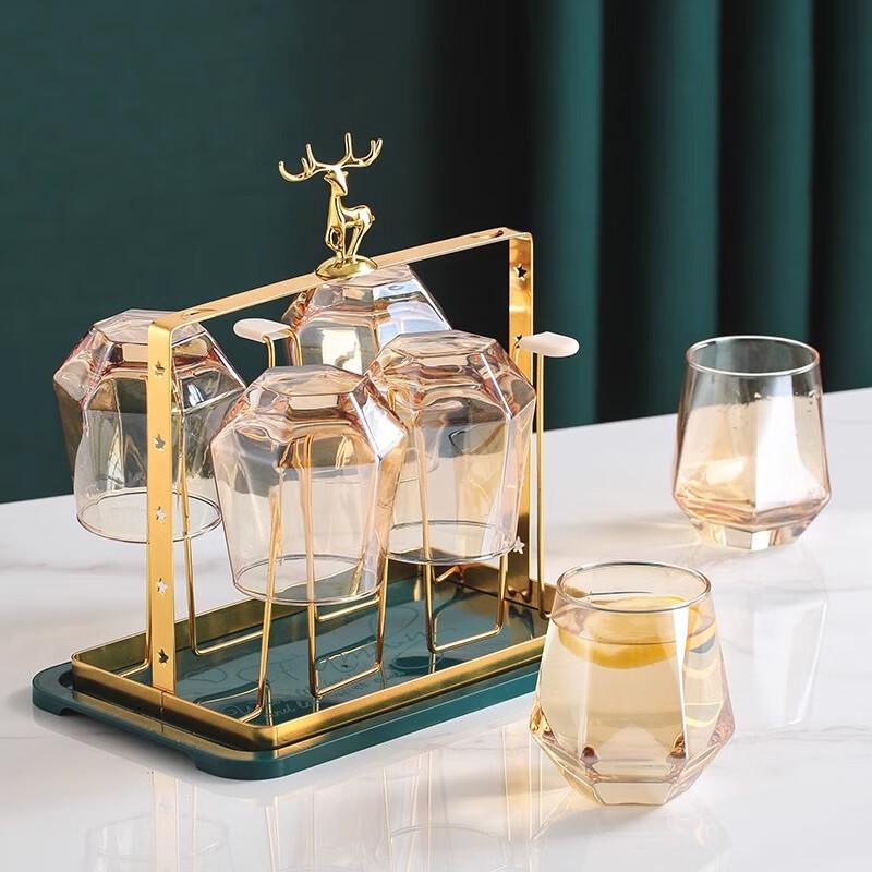 PINYU Cup Holder Draining Storage Rack, Hanging Rack, Tea Cup Stand, Wine Glass Holder, Glass Cup Tray for Home Use
