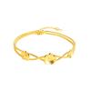 National Trend Small Peach Blossom Opening Ladies Light Luxury Design High-end Bracelet