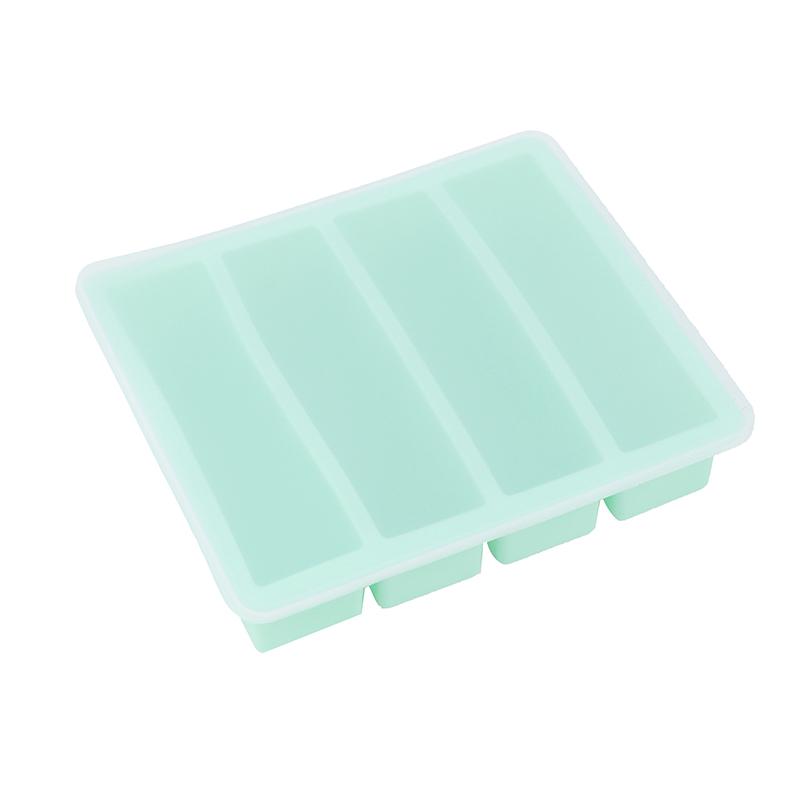 4 Grids Long Ice Cube Tray Mold Reusable Silicone Ice Cube Mold Bpa Free Ice Maker Food Grade Silicone Ice Cubes Mould