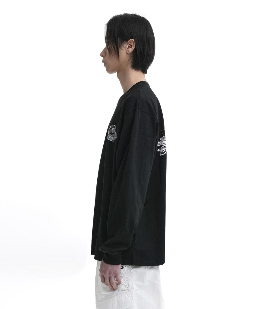 Opeunyadeu(Owai) Melting Cube Long Sleeve-Black