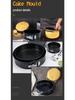 Snap-Lock Removable Bottom Cake Pan & 47-Piece Non-Stick Baking Set with Icing Nozzles