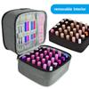 Nail Polish Storage Bag Travel Portable Organizer Double Layer Carrying Case Holds 30 Bottles for Fingernail Polish
