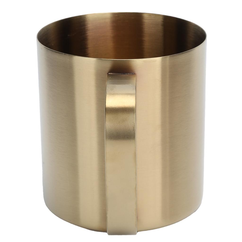 Edelstahl Büro Bierkrug Tragbar Haushalt Outdoor Wasser Kaffeetasse 480mlGold