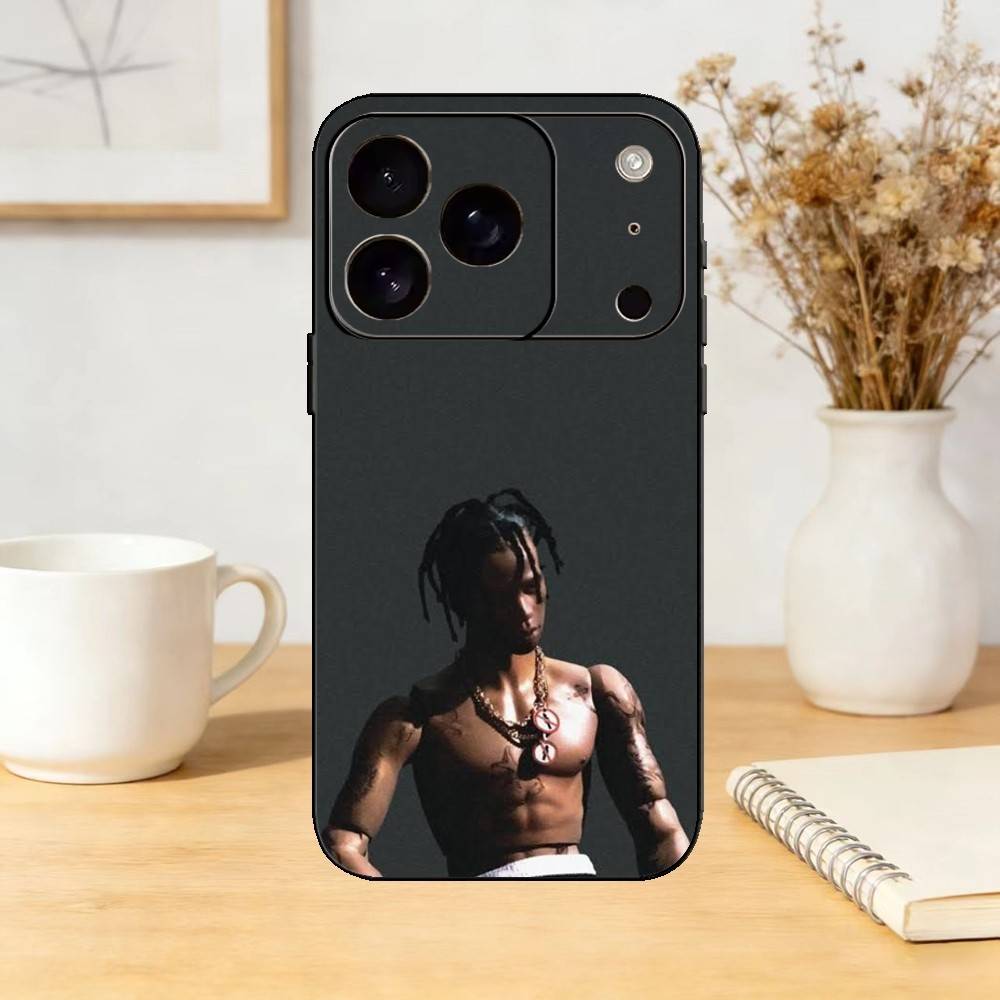 Singer T-Travis UTOPIA Scott Phone Case For iPhone 17,16,15,14,13,12,11 Plus,Pro,Max,Mini Silicone black Soft Cover