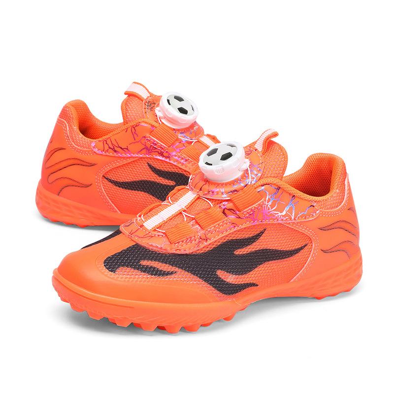 Rotating button football shoes mesh new children and older children broken nail training football shoes size 29-39