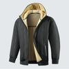 Sweat à capuche d'hiver en laine d'agneau pour homme, veste chaude et épaisse, manches longues, style décontracté, idéal pour le sport