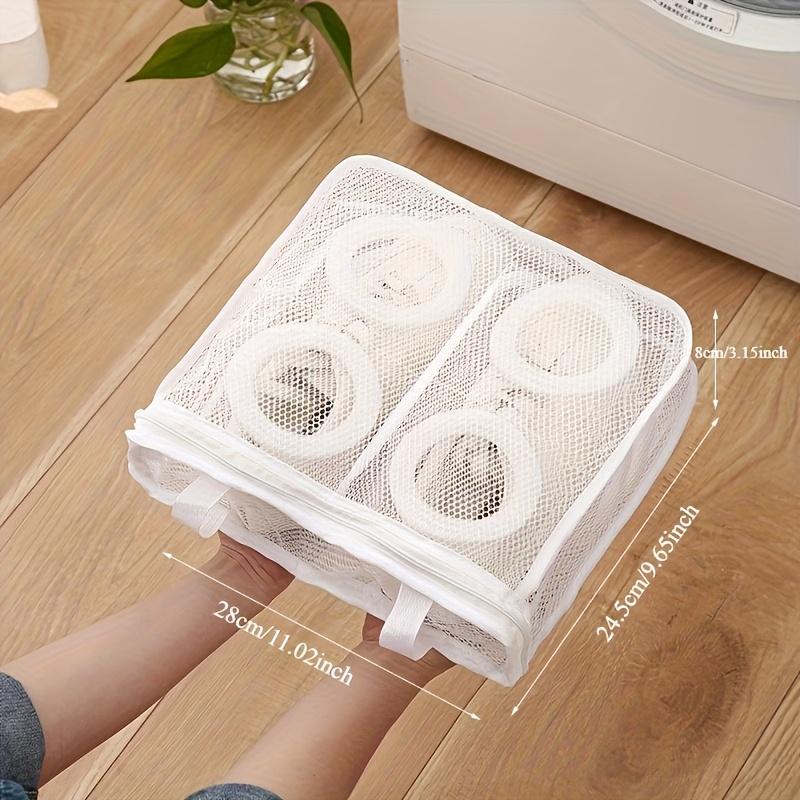 1pc Washing Machine Shoe Bag for Home, Lazy Anti-Deformation Shoe Net Bag with Hanging and Drying Function