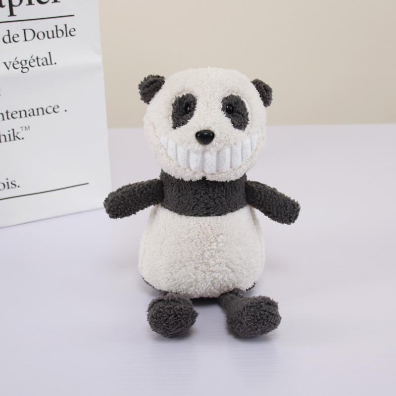 The same smiling big tooth doll, creative plush toy with hand gift, grab machine doll, throw cloth doll