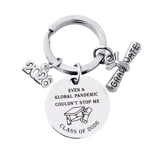 Keychain Pendant Class of 2026 Durable Stainless Steel Keepsake Nursing Law Students Keychain