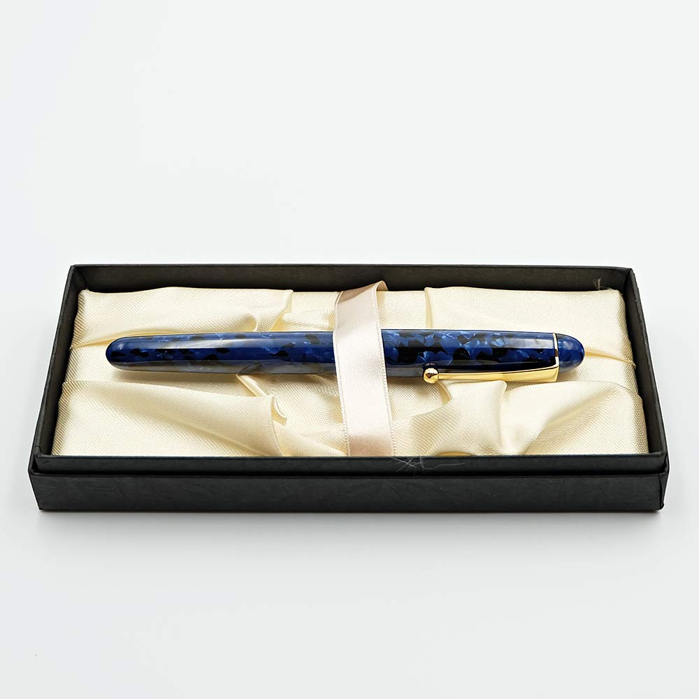 Ultramarine Thin Shaft Fountain Pen [Onishi Manufacturing]