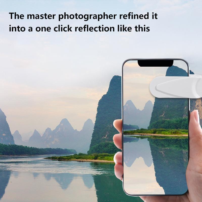Handykamera Spiegelreflexion HD-Objektiv Selfie-Reflektor Spiegel Aufnahmen Universal Handy Reflexionsclip Rückseite Outdoor-Objektiv