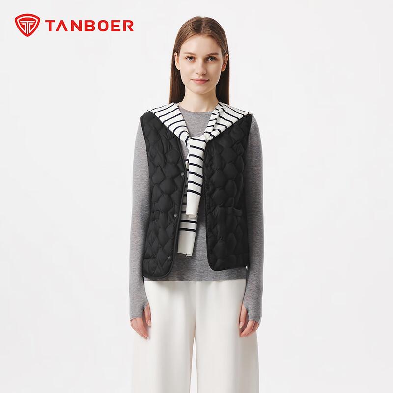 Tanboer Women's Solid Color Lightweight Down Vest TB5330112Z
