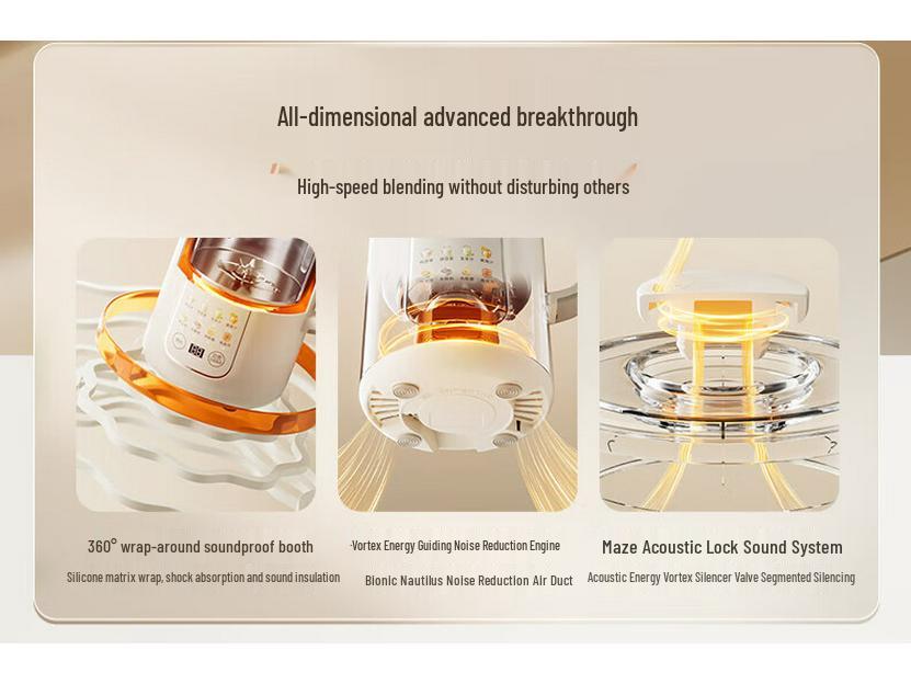 Medvěd 1L Výrobník sójového mléka: Automatické, Bezfiltrační, Nízkohlučné, Multifunkční vaření pro 1-2 osoby