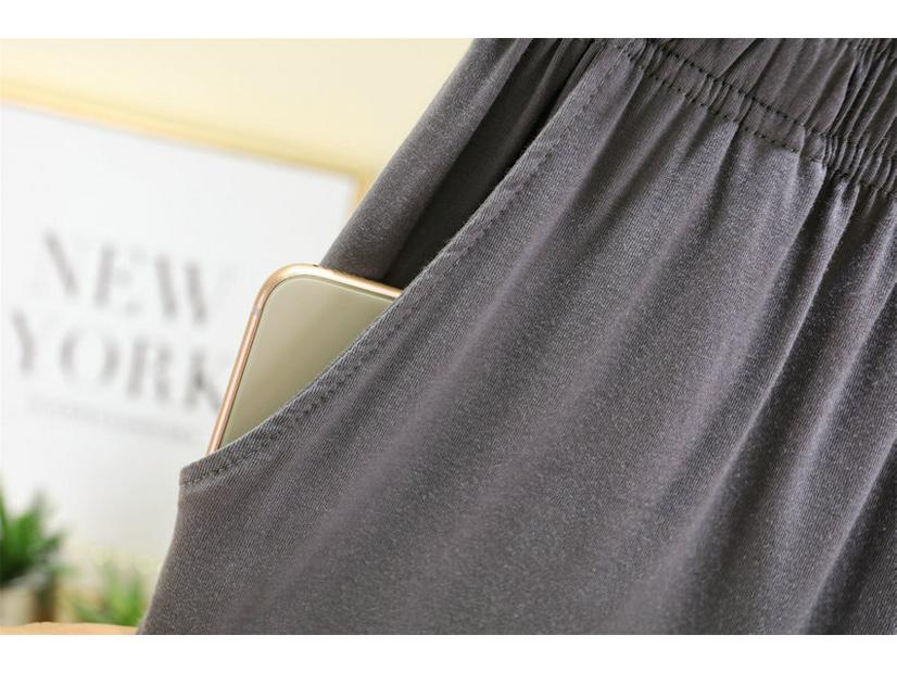 2023 Summer Loose Modal Pajama Shorts with Pockets - Lightweight, Anti-Exposure, Large Size.