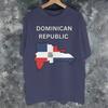 Dominican Republic Flag Map  Tee Shirt for Unisex Women Gift T Shirts  Cotton Clothing