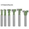 6PCS Keyhole Cutter Precise Ground Blade With High Wear Resistance Finish Suitable For Clean Wood Milling Cabinet Making