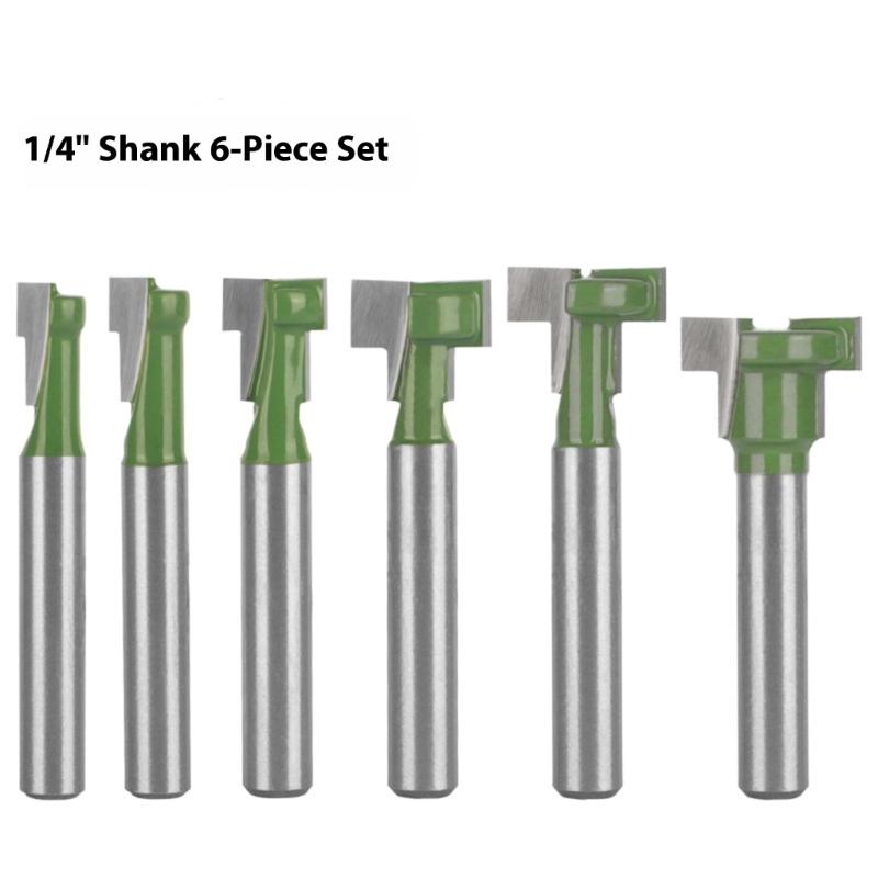 6PCS Keyhole Cutter Precise Ground Blade With High Wear Resistance Finish Suitable For Clean Wood Milling Cabinet Making